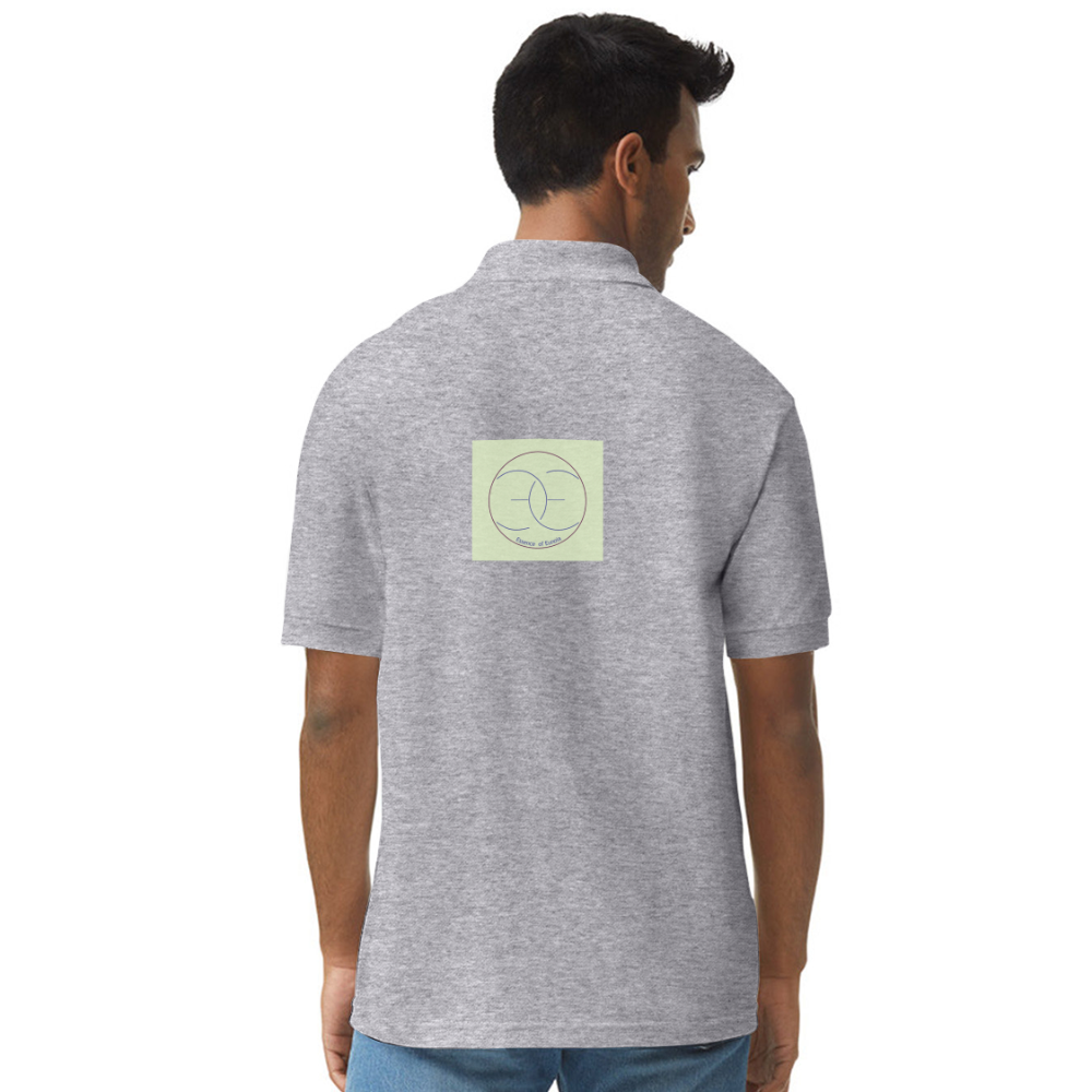 Gildan Unisex 50/50 Jersey Polo - heather gray